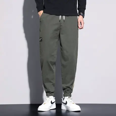 青年男装卫裤长裤束脚运动裤宽松潮流百搭哈伦裤大码休闲工装裤子商品大图