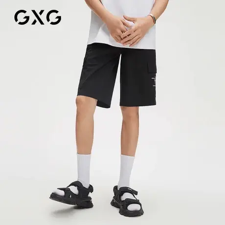 【新款】GXG男装 夏季时尚百搭休闲男短裤GHC122010D商品大图