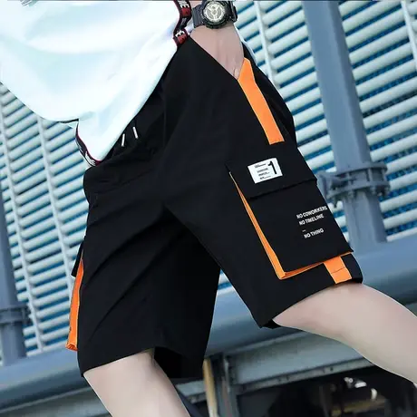 夏季短裤男外穿潮流休闲工装裤子2023新款7五分中裤宽松5七分马裤商品大图