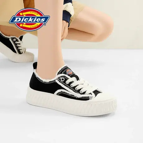 Dickies帆布鞋女2025夏季新款百搭单鞋女鞋厚底增高女鞋休闲鞋子图片