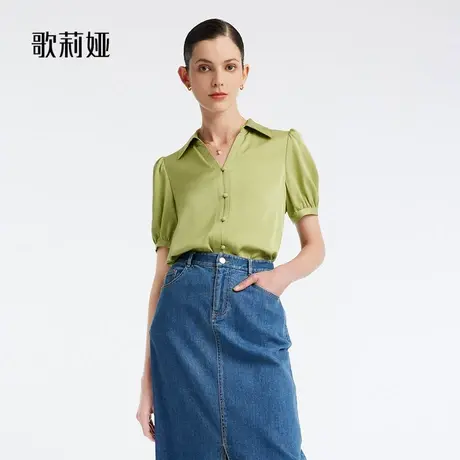 歌莉娅夏季22姆米真丝衬衣1B4L3B330商品大图