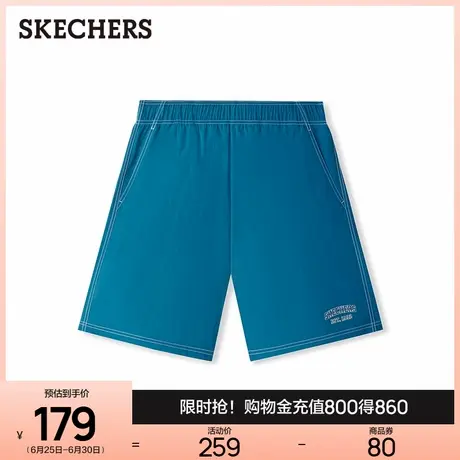 斯凯奇风尚系列2025夏新款复古男女同款短裤休闲裤透气运动五分裤商品大图