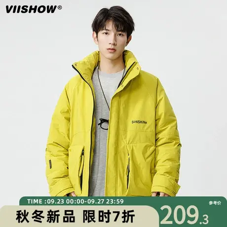 VIISHOW工装立领加厚棉衣男士冬季防风冲锋棉服男款保暖袄子外套商品大图