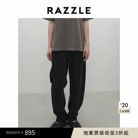 RAZZLE地素男装黑色秋季牛仔裤商品大图