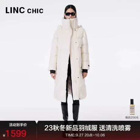 LINCCHIC金羽杰轻薄羽绒服女中长款23秋冬新品机能防护感外套6228商品大图