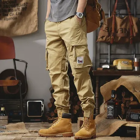 Modi Nick/摩帝尼克潮牌束脚工装裤男士宽松直筒户外运动休闲裤子图片