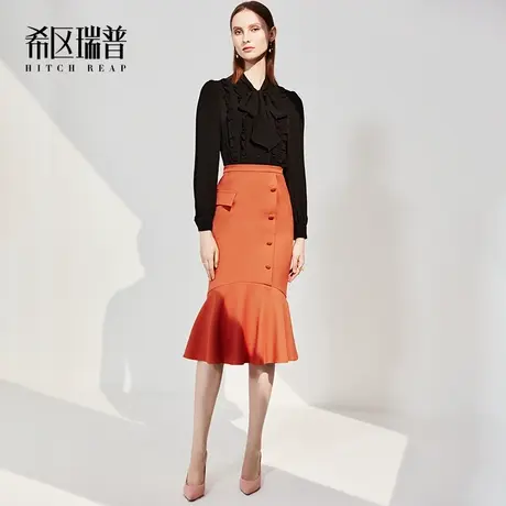 希区高端职业套装裙女装秋冬2023年新款名媛小香风时尚气质正装OL商品大图