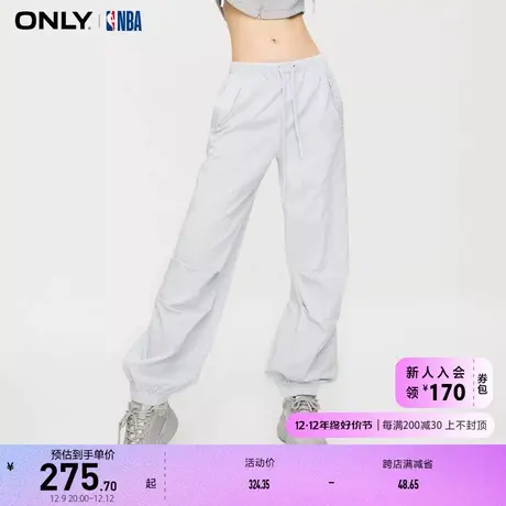 ONLY奥莱NBA联名百搭休闲直筒卫裤休闲裤女商品大图