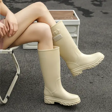水鞋女2023新款夏季时尚高筒雨靴女通勤防水防滑胶鞋轻便耐磨雨鞋商品大图