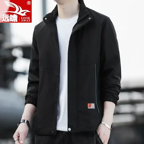 男士外套2023春秋季新款潮牌宽松立领上衣服休闲百搭冲锋衣夹克男商品大图