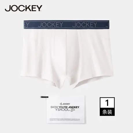 jockey男士内裤纯棉白色内裤男平角四角透气内裤男大码专柜同款图片