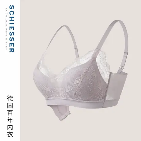 SCHIESSER舒雅25早秋新品女士蕾丝加宽侧收透气无钢托内衣文胸BRA商品大图