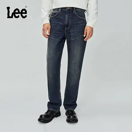 【张凌赫代言】Lee商场同款25秋冬新品753舒适直筒深蓝色男牛仔裤图片