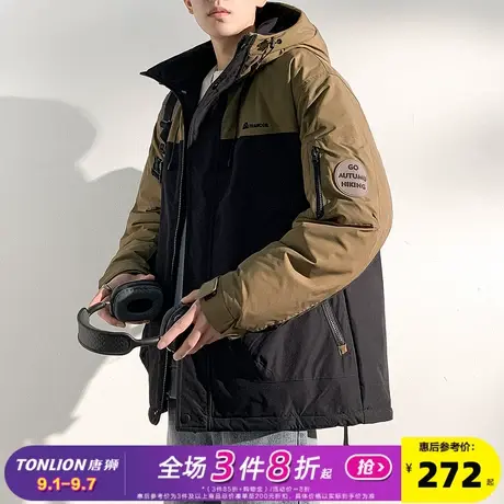 唐狮2024冬季新款棉衣男士工装美式加厚防寒棉服棉袄青少年外套潮商品大图