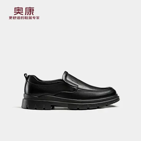 奥康 男鞋2026春季新款一脚蹬豆豆鞋乐福鞋商务百搭休闲懒人商品大图