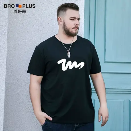 胖哥哥大码男装短袖男胖子肥佬宽松潮流加肥加大男士T恤运动衫夏图片