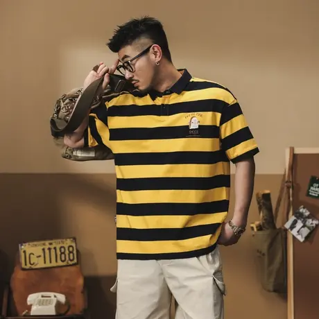 Modi Nick/摩帝尼克休闲大码POLO衫潮流男士百搭夏季薄款纯棉圆图片