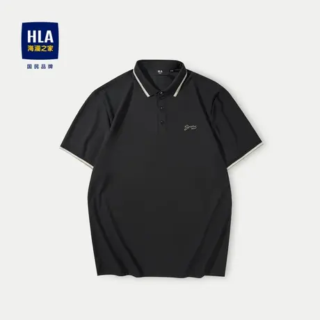 HLA/海澜之家SPRINTING SMILE系列POLO衫23春夏新吸湿排汗短袖男商品大图