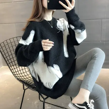 毛衣女装2023年新款秋冬季女士秋款秋装宽松外穿上衣服打底衫洋气商品大图