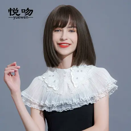 网纱短款披肩斗篷女超仙蕾丝小披肩夏百搭新娘礼服外搭坎肩罩衫薄图片