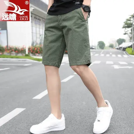 男士5分裤休闲夏季薄款纯棉工装短裤潮流宽松五分马裤潮牌ins中裤商品大图
