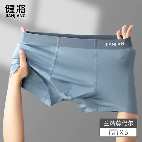 健将男生四角短裤莫代尔内裤2025新款夏季青少年平脚裤透气抗菌图片