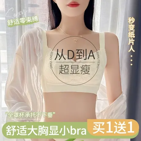 大胸显小胸内衣女全罩杯薄款收副乳防下垂聚拢秋冬季文胸罩真显瘦图片