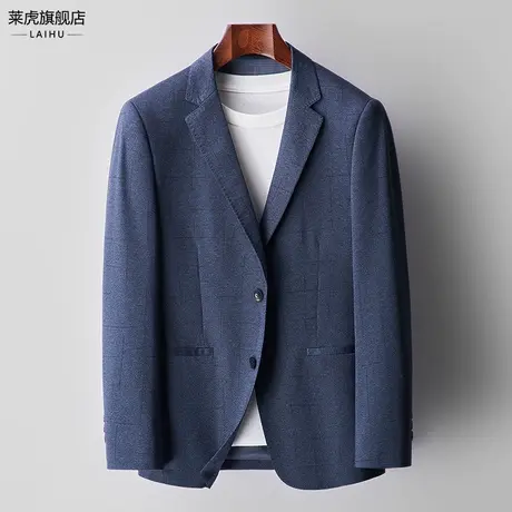 休闲西装外套男士2023春季新款青年修身薄款单件上衣潮流小西服男商品大图