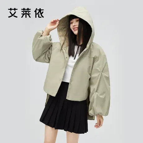 艾莱依短款羽绒服女冬季新款街头高级商场同款设计感小众时尚外套商品大图