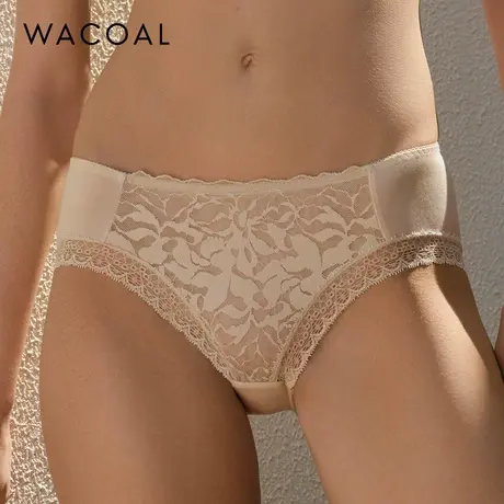 华歌尔Wacoal 蕾丝中高腰三角裤内裤内衣女WP30F5商品大图