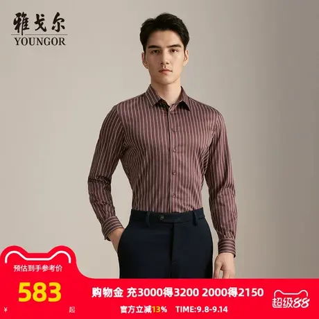 【商场同款】雅戈尔男士长袖衬衫秋季新款官方商务休闲长袖衬衫男商品大图
