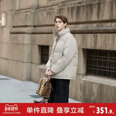 唐狮2026冬季新款男士羽绒服立领加厚外套日系休闲保暖面包服潮流商品大图