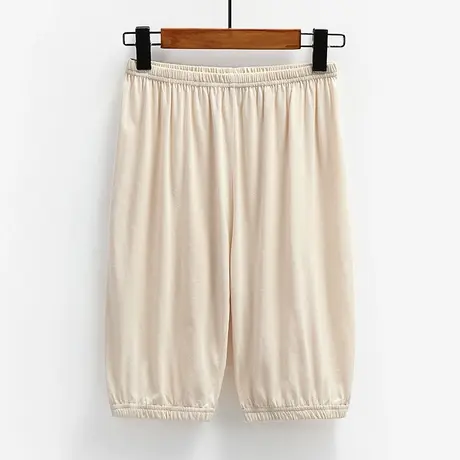 收口安全裤4分束腿收口打底南瓜裤蓬松膝盖上纯棉夏薄图片