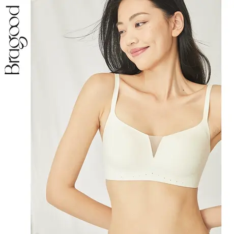 布谷软支撑春夏无痕内衣女无钢圈薄款小胸聚拢调整型收副乳文胸罩商品大图