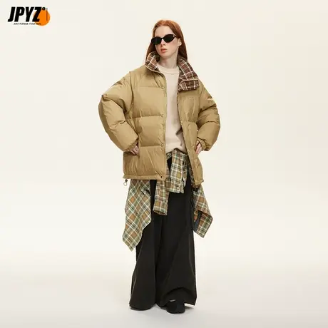 男生冬季棉服2024款新款加厚保暖外套立领男女同款情侣款潮牌上衣图片