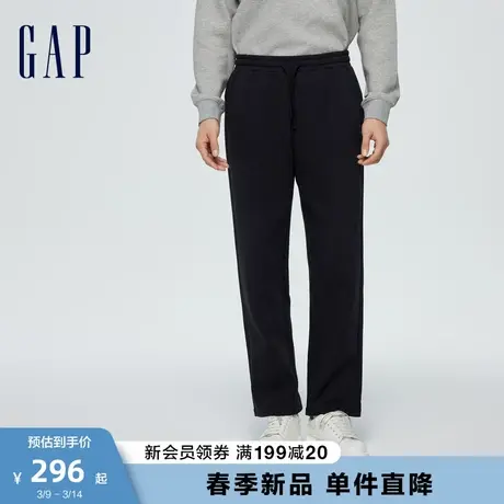 Gap男装春季2024新款时尚简约Scuba休闲卫裤直筒裤运动裤891715图片