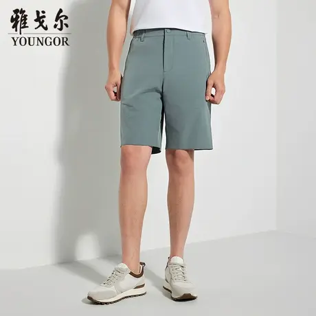 【商场同款】雅戈尔男士短裤夏季新款官方商务休闲舒适男士短裤图片