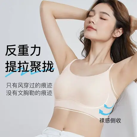 无痕运动内衣女聚拢小胸反重力提拉夏季薄款美背凉感背心式文胸罩商品大图