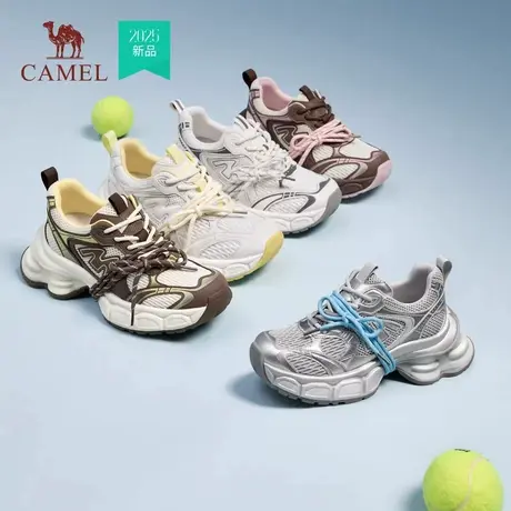 Camel骆驼女鞋2025夏秋季新款休闲厚底老爹鞋百搭复古时尚运动鞋商品大图