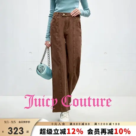 【100%棉】Juicy Couture橘滋牛仔裤女25年秋季新款复古直筒长裤商品大图