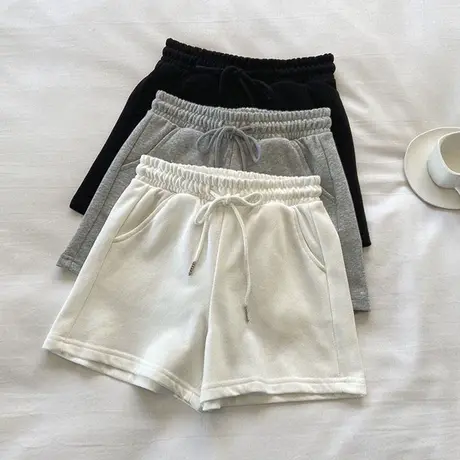 ins超火运动短裤女夏韩版宽松显瘦百搭直筒阔腿薄款休闲三分热裤商品大图