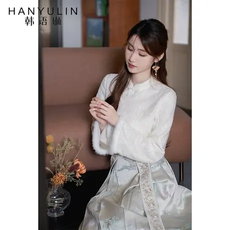 中式衬衫女春秋2025新款设计感小众衬衣气质显瘦秋冬高级长袖上衣商品大图