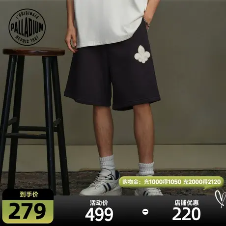 PALLADIUM帕拉丁下装系带鸢尾花元素男女款针织短裤178025商品大图