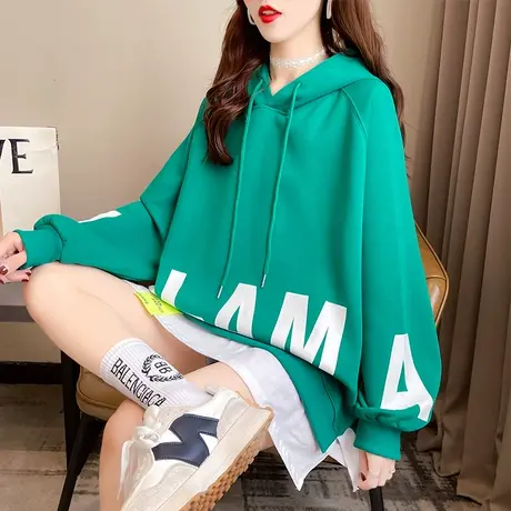 连帽卫衣女春秋季韩版宽松bf慵懒风ins薄款早秋假两件上衣外套潮商品大图