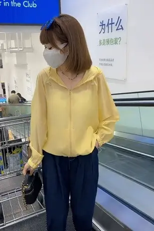 连帽防晒外套女2023夏季宽松薄款设计感小众气质显瘦长袖上衣潮款商品大图