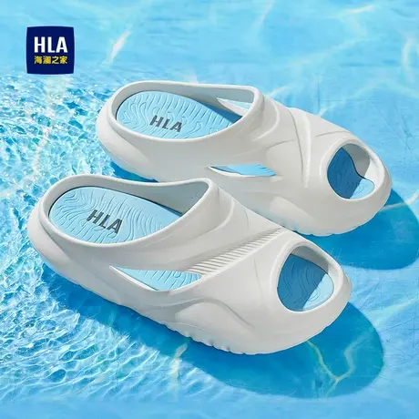 HLA/海澜之家男鞋新款夏季潮流增高户外拖鞋可拆卸一字拖百搭时尚商品大图