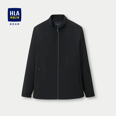 HLA/海澜之家商务夹克25秋季新款中年爸爸立领干部通勤绅士外套男图片