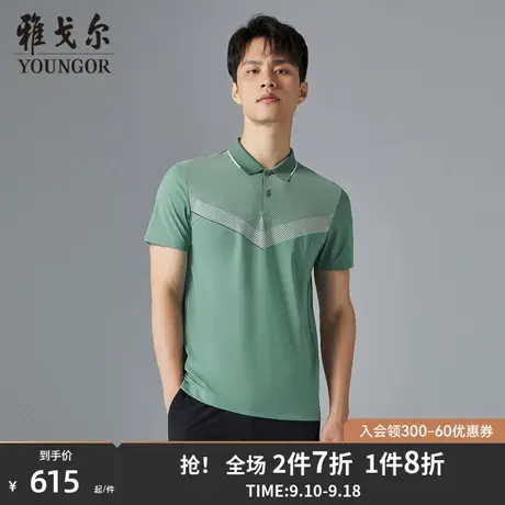 【商场同款】雅戈尔男士短袖T恤夏季新款官方商务POLO衫男S3347图片