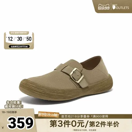 百思图2025秋季新款商场同款勃肯鞋时尚复古男休闲鞋FFT04CM5商品大图
