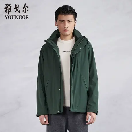 雅戈尔奥莱 商场同款男士单夹克秋冬新款官方商务休闲夹克外套男商品大图
